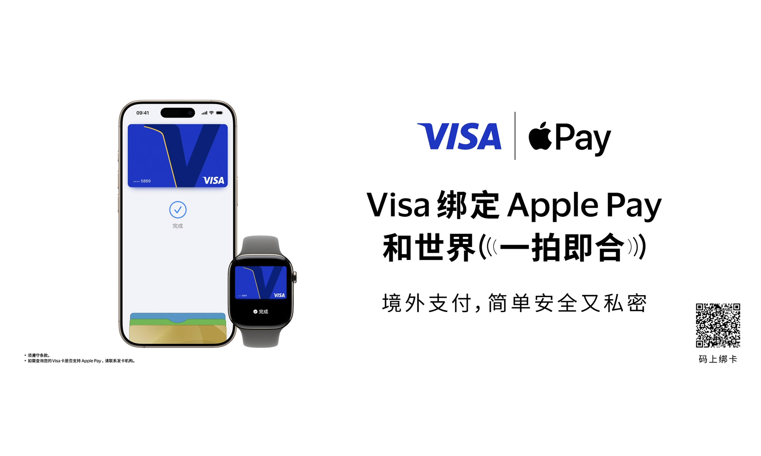 Visa 绑定 Apple Pay｜和世界一拍即合
